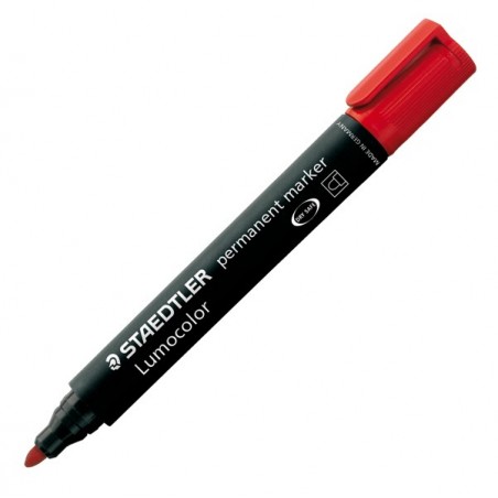 Marcatore Lumocolor Permanent 352 punta tonda tratto 2 mm rosso Staedtler