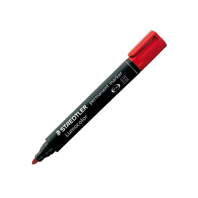 Marcatore Lumocolor Permanent 352 punta tonda tratto 2 mm rosso Staedtler