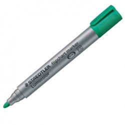 Marcatore Lumocolor Flipchart 356 a base d'acqua punta tonda 2 mm verde Staedtler