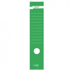 Copridorso CDR C carta autoadesiva 7 x 34,5 cm verde Sei Rota conf. 10 pezzi