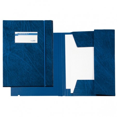 Cartellina 3 lembi Archivio 3L F con elastico colpan® 25 x 35 cm blu Sei Rota