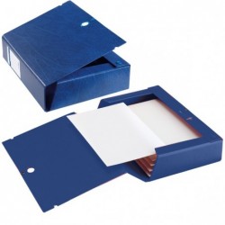 Scatola archivio Scatto dorso 6 cm 25 x 35 cm blu Sei Rota