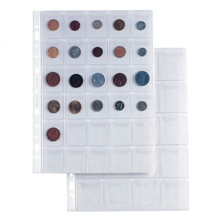 Buste forate Ercole porta monete 30 tasche PVC liscio 21 x 29,7 cm Sei Rota conf. 10 pezzi