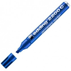 Marcatore permanente Edding 2200c punta a scalpello 1,5 5 mm blu Edding