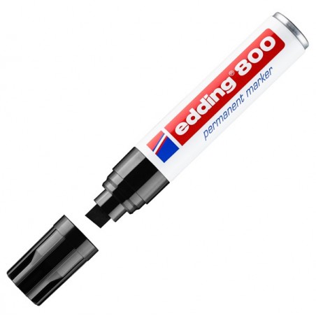 Marcatore Permanente Edding 800 punta 4,0 12 mm nero Edding