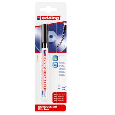 Marcatori per CD/DVD 84008500 RW punta 1 mm nero permanente Edding