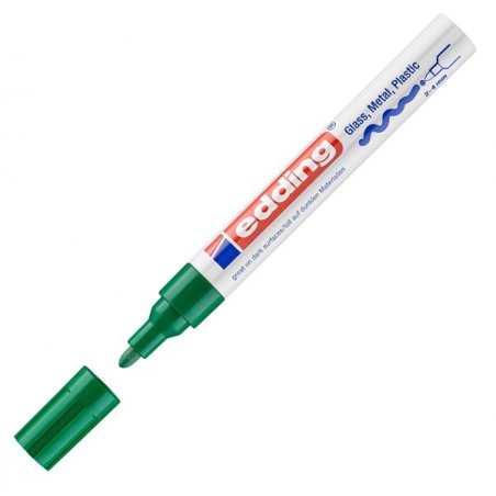 Marcatore 750 a vernice punta 2 4 mm verde Edding