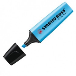 Evidenziatore Stabilo Boss Original punta a scalpello tratto 2 5,0 mm blu 31 Stabilo