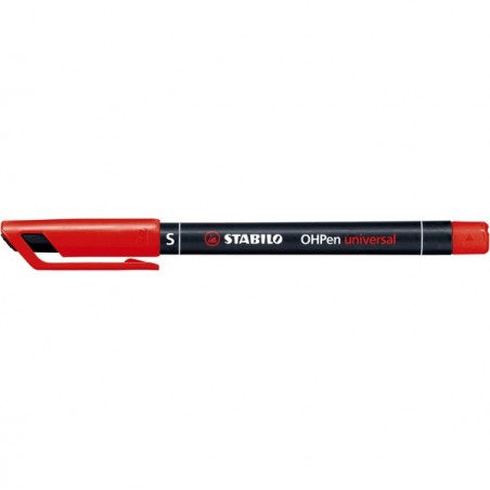 Pennarello OHPen universal permanente 841 punta superfine 0,4 mm rosso Stabilo