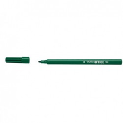 Pennarelli Office punta feltro punta fine tratto 0,7 mm verde conf. 12 pezzi