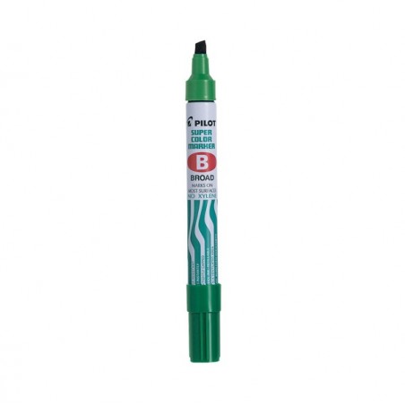 Marcatore Super Color permanente punta a scalpello 4,5 mm verde Pilot