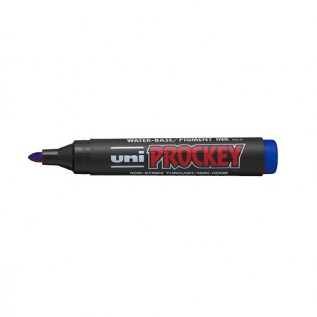 Marcatore Uni Prockey M122 punta conica da 1,201,80mm blu Uni Mitsubishi