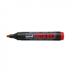 Marcatore Uni Prockey M122 punta conica da 1,201,80mm rosso Uni Mitsubishi