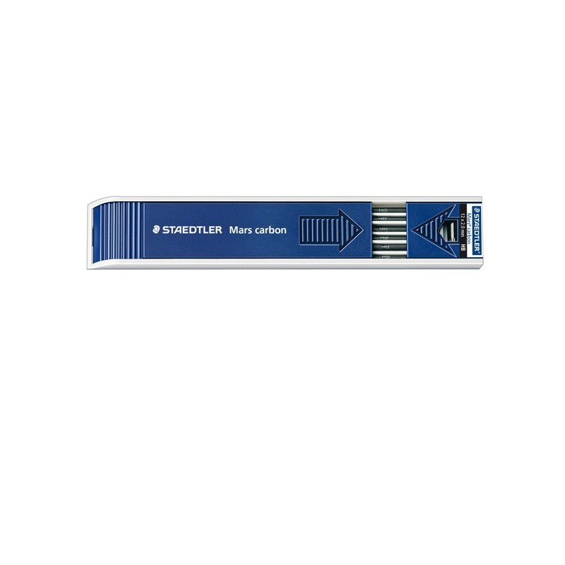 Mine Mars lumograph mina 2,0mm gradazione 2B Staedtler astuccio 12 mine