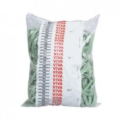 Elastici fettuccia diametro 12 x 0,5 cm gomma 1 kg verde Viva