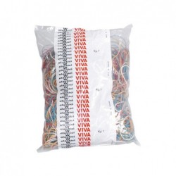 Elastici ad anello misure e colori assortiti 1 kg gomma Viva