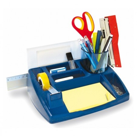 Portacancelleria Oliver 25x21x10 cm blu Arda