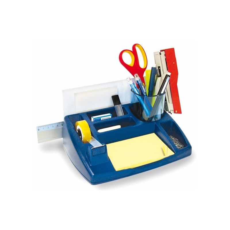 Portacancelleria Oliver 25x21x10 cm blu Arda