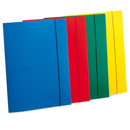 Cartellina con elastico PPL 3 lembi 23,5x34,5 cm rosso Fellowes