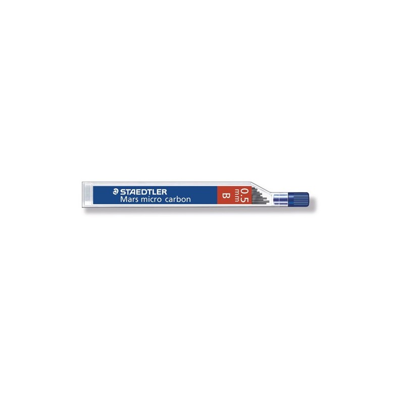Astuccio 12 Mine Mars Micro mina 0,5mm gradazione B Staedtler conf. 12 astucci