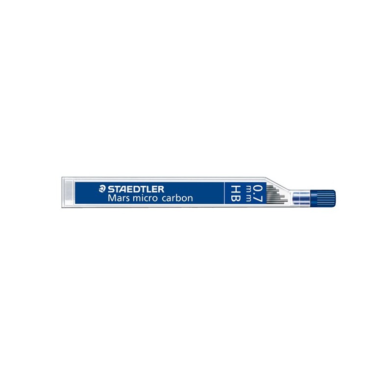Astuccio 12 Mine Mars Micro mina 0,7mm gradazione HB Staedtler conf. 12 astucci