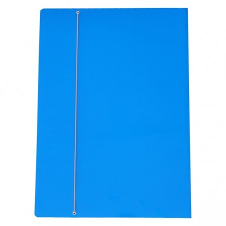 Cartellina con elastico cartone plastificato 35 x 50 cm azzurro Cartotecnica del Garda