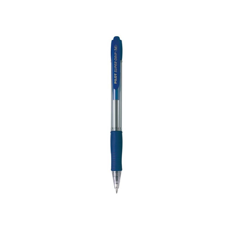 Penna a sfera a scatto Supergrip punta media 1,0mm blu pilot