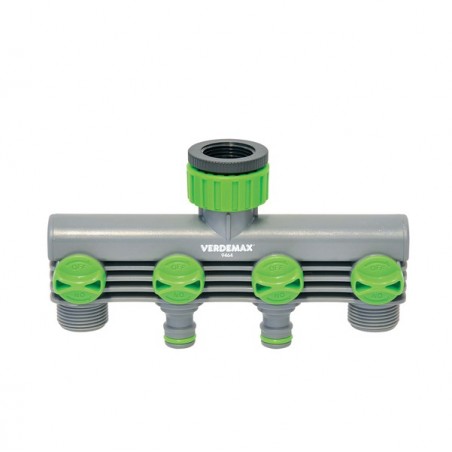 Raccordo rubinetto 4 uscite Verdemax