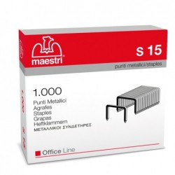 Punti S15 23/15 acciaio metallo Romeo Maestri conf. 1000 pezzi