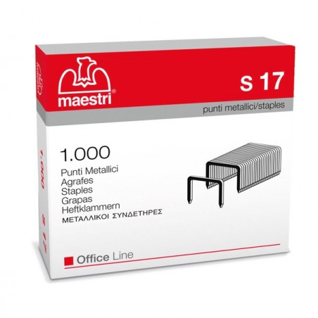 Punti S17 23/17 acciaio metallo Romeo Maestri conf. 1000 pezzi