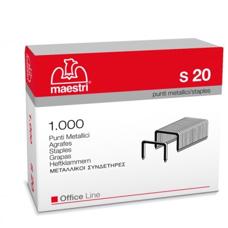 Punti S20 23/20 acciaio metallo Romeo Maestri conf. 1000 pezzi