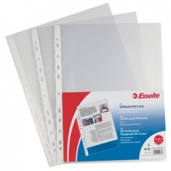 Buste forate CopySafe DeLuxe liscio 22x30 cm trasparente Esselte conf. 50 pezzi