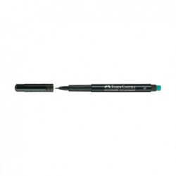 Pennarello Multimark universale permanente con gomma punta superfine 0,4mm nero Faber Castell