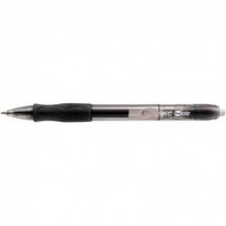 Penna gel a sfera a scatto Gelocity punta 0,7mm nero Bic conf.12 pezzi