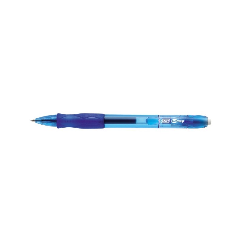 Penna gel a sfera a scatto Gelocity punta 0,7mm blu Bic conf. 12 pezzi