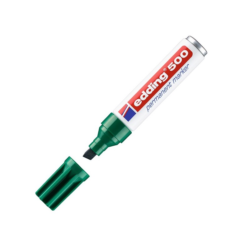 Marcatore permanente Edding 500 punta da 2,007,00mm verde Edding