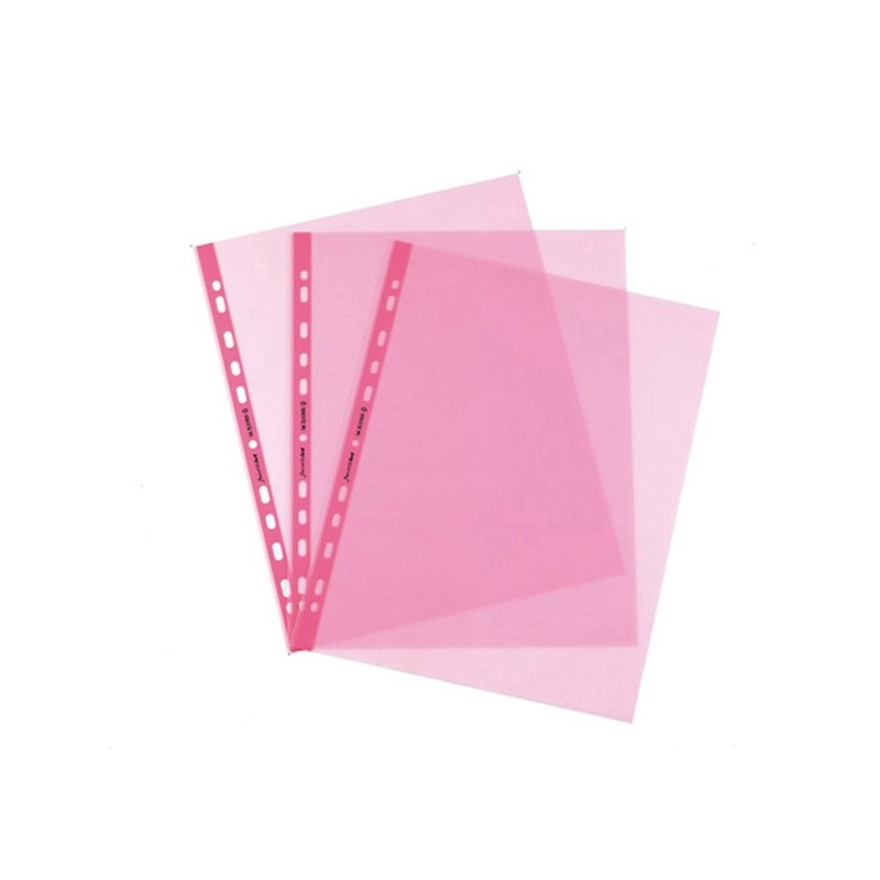 Buste forate Favorit Art Superior liscio 22x30 cm rosa Favorit conf. 25 pezzi