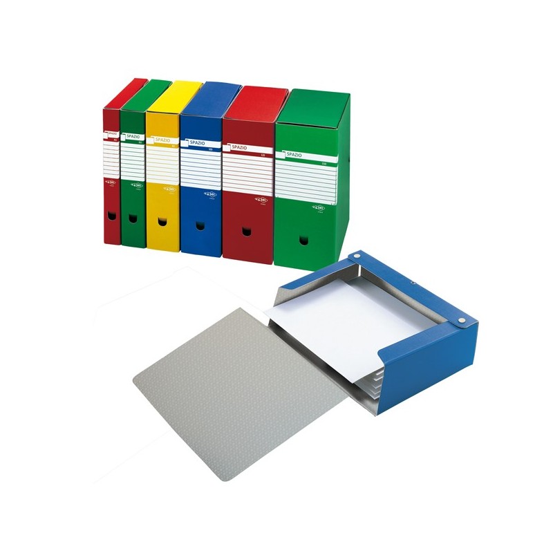 Scatola archivio Spazio dorso 10 cm 25x35 cm blu Sei Rota