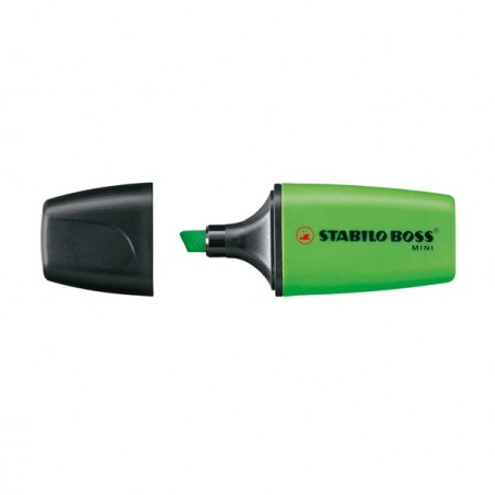Evidenziatore Boss Mini punta a scalpello tratto 2 5 mm verde 33 Stabilo