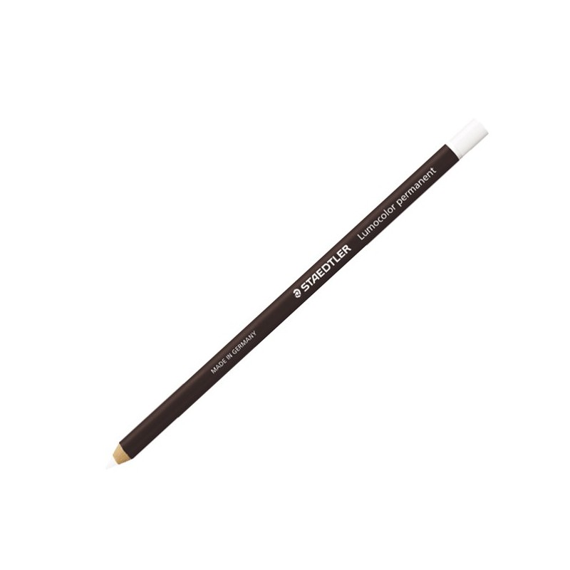 Matita Lumocolor® Glasochrom permanente bianco Staedtler