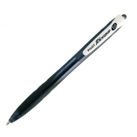 Penna a sfera a scatto Rexgrip Begreen punta 1,0mm nero Pilot