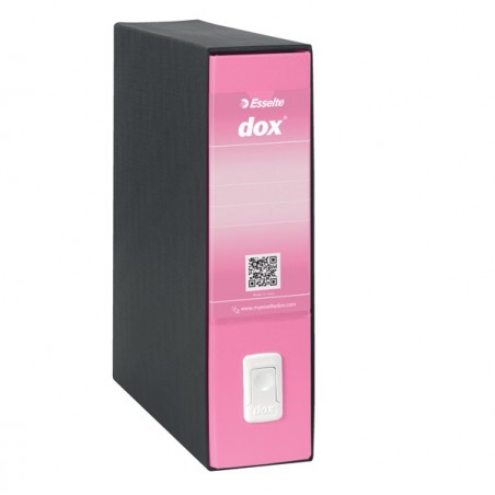 Registratore Dox 1 dorso 8 cm commerciale 23 x 29,7 cm rosa Esselte