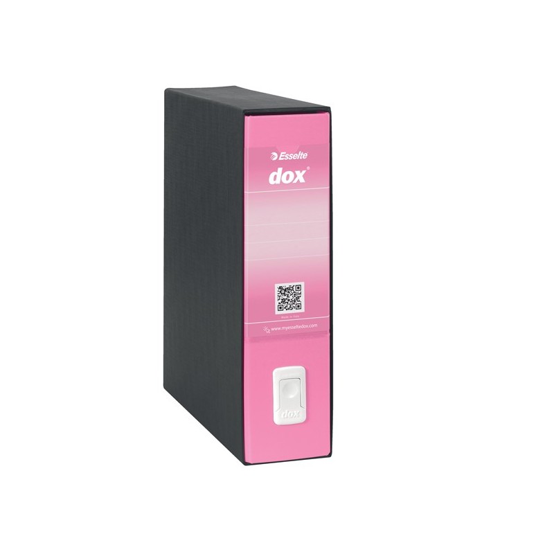 Registratore Dox 1 dorso 8 cm commerciale 23 x 29,7 cm rosa Esselte
