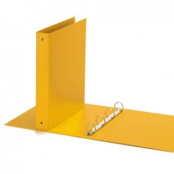 Raccoglitore Europa 4 anelli tondi 30 mm dorso 4 cm 22x30 cm giallo Favorit