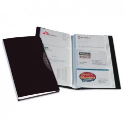 Portabiglietti da visita Office Suites 120 tasche con custodia 11,4x19,2 cm nero Fellowes