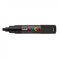 Marcatore a base d'acqua Uni Posca PC8K punta large a scalpello 8,0mm nero Uni Mitsubishi