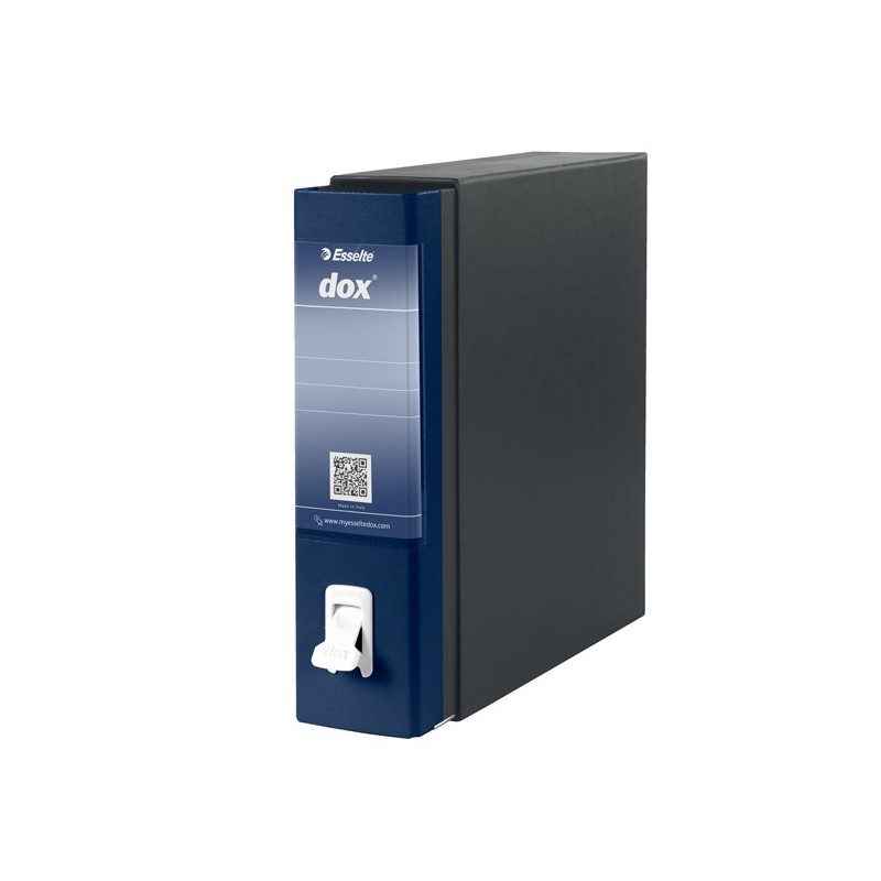 Registratore Dox 1 dorso 8 cm commerciale 23x29,7 cm blu Esselte