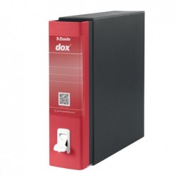 Registratore Dox 1 dorso 8 cm commerciale 23x29,7 cm rosso Esselte