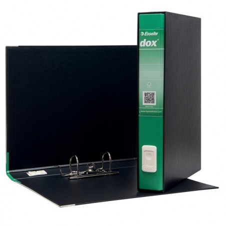 Registratore Dox 5 dorso 5 cm protocollo 23x34 cm verde Esselte