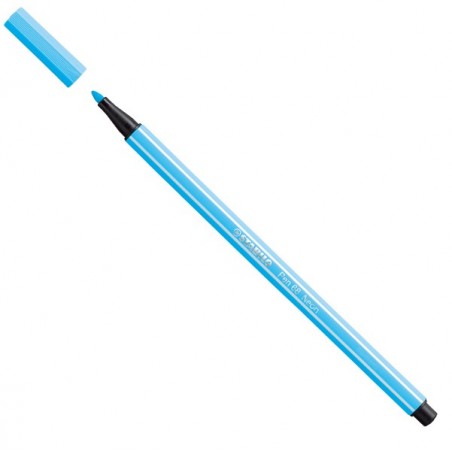Pennarello Pen 68 blu neon 031 Stabilo